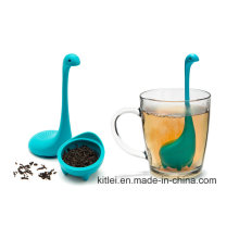 Non-Toxic Duck Tea Leaves Infuser Silicone Filter Silicone Tea Strainer